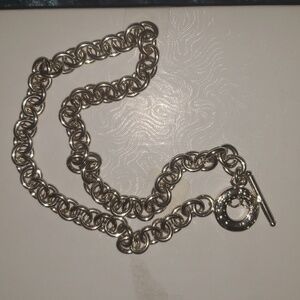 Tiffany and co. Sterling silver toggle necklace 16"